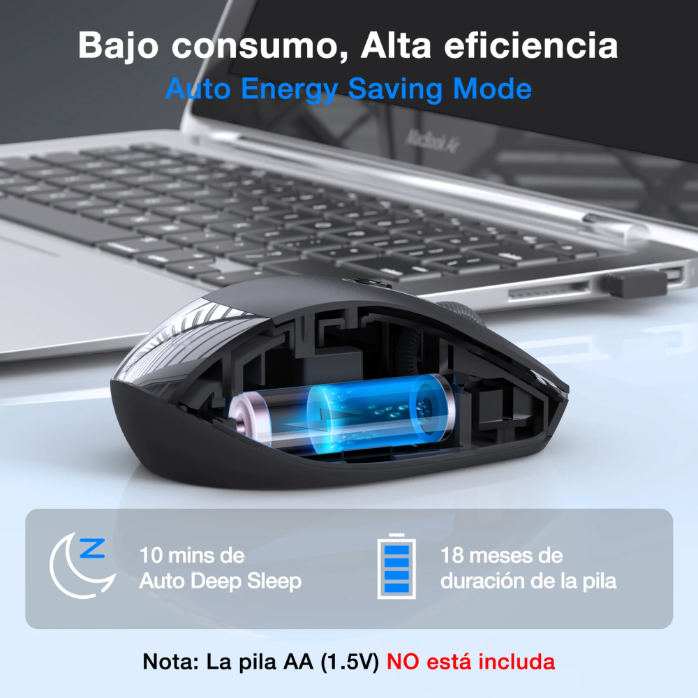 1hora Mouse Inalambrico Receptor Usb Rat