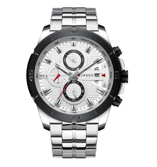 Reloj Curren 8337 Hombre Cronógrafo Inox