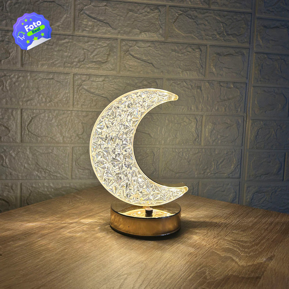 Lámpara Led De Mesa Diseño Luna Táctil