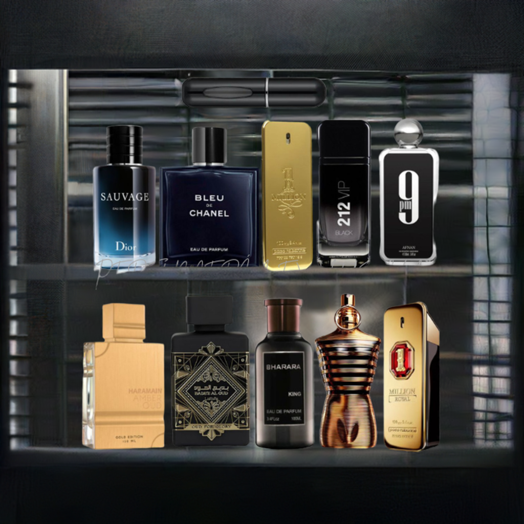 Kit (10 perfumes+perfumero)